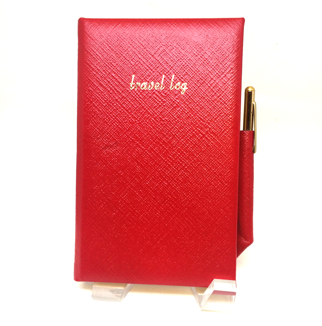 Travel Log | 6 by 4 inches | Crossgrain Leather | Padded Cover | Gold Pencil | TL64LS