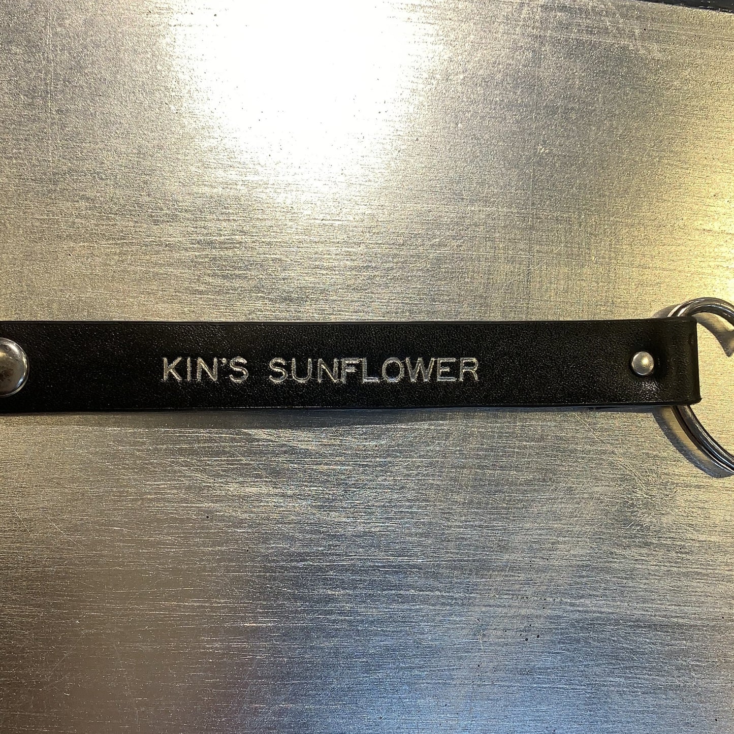 1Silver Stamp Custom Message on Dog Collar