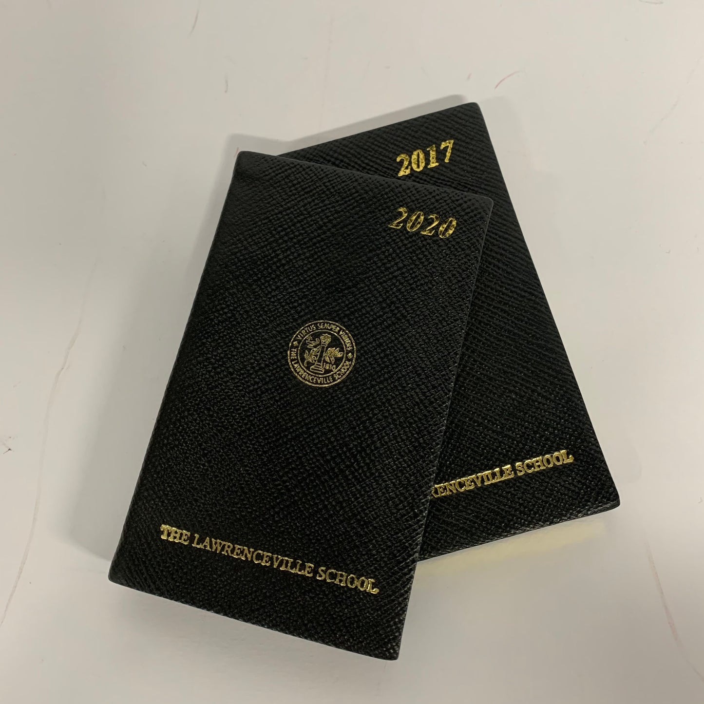 1Gold Stamp Logo and Name on Diary Cover | THE LAWRENCEVILLE SCHOOL | Charing Cross Leather