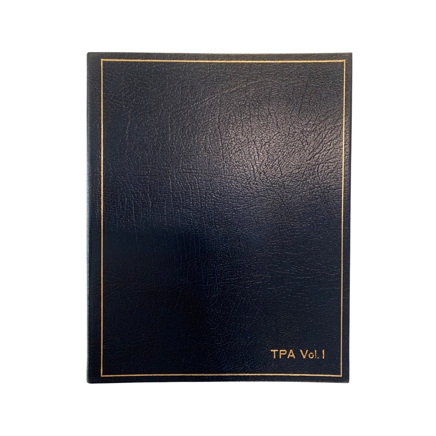 Leather Notebook | 8 x10" | Hardcover Journal | Textured Calf without Padding and Gold | Blank Pages