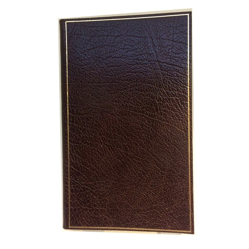 Leather Notebook, 7x4" | Blank Pages | Buffalo Calf | Charing Cross-Notebooks-Sterling-and-Burke