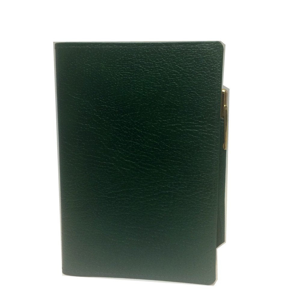 Calf Leather Cover with Removable Notes and Pencil, 6 by 4 Inches-Notebooks-Sterling-and-Burke