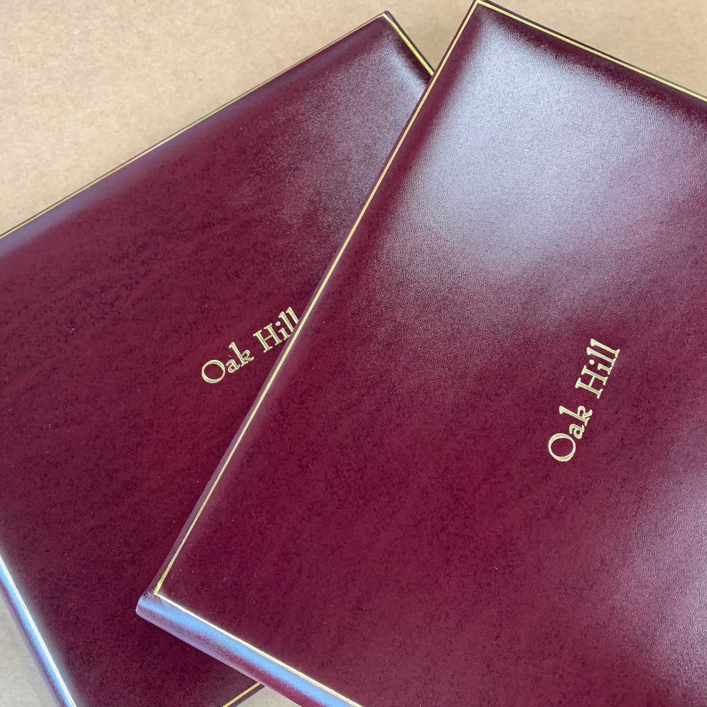 Proof | Oak Hill Guest Book | Gold Stamp Personalization