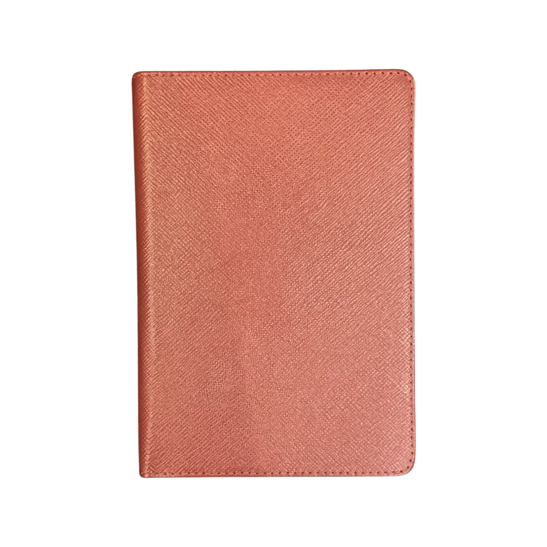 Leather Notebook | 8x6" | Refillable Journal | Crossgrain Leather | Silk Pockets