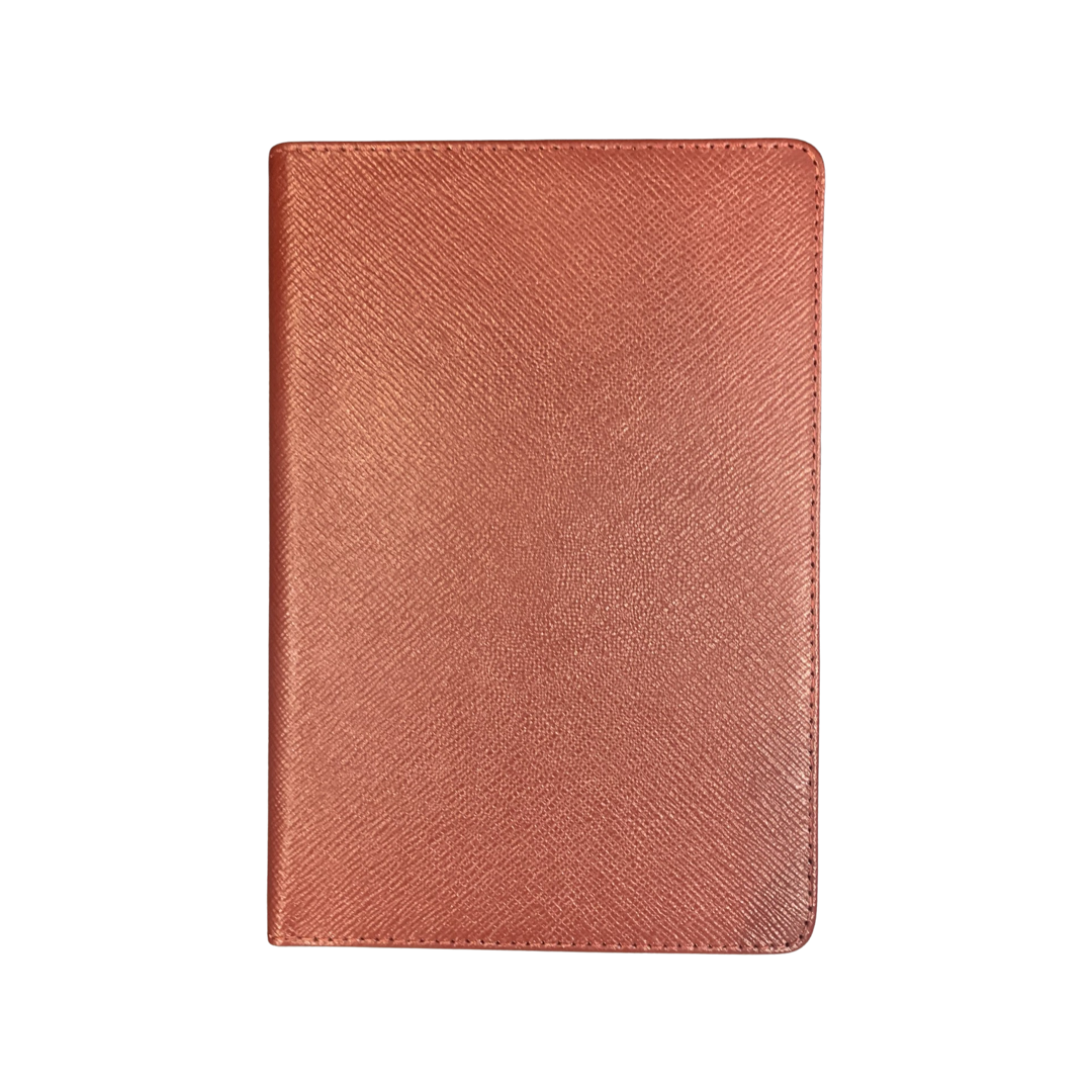 Leather Notebook | 8x6" | Refillable Journal | Crossgrain Leather | Silk Pockets