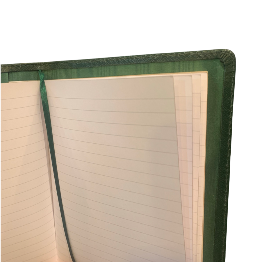 Leather Notebook | 8x6" | Refillable Journal | Crossgrain Leather | Silk Pockets