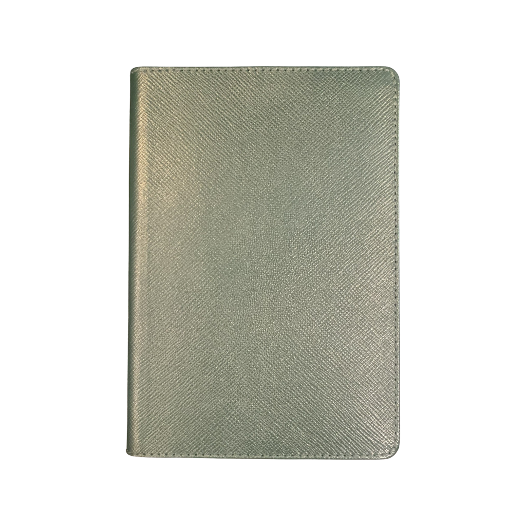 Leather Notebook | 8x6" | Refillable Journal | Crossgrain Leather | Silk Pockets