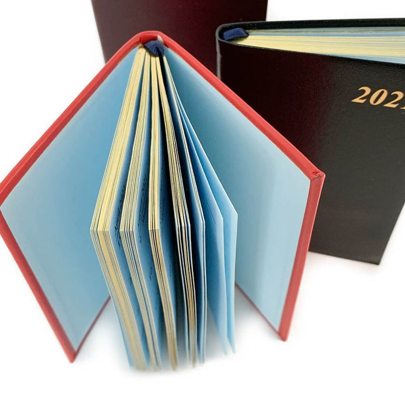 YEAR 2022 Leather Pocket Planner | 4 x 2.5" | BONDED LEATHER | D742BL