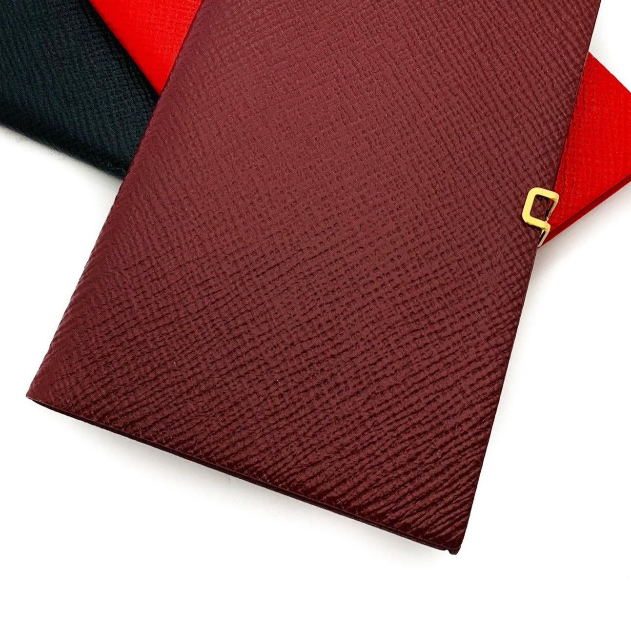 YEAR 2022 CROSSGRAIN Leather Pocket Calendar Book | 5 x 3" | Pencil with Gold Clasp | D753LJC