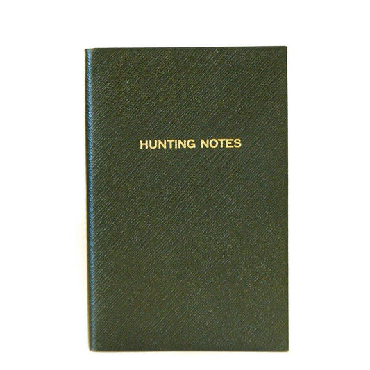 Crossgrain Leather Notebook, 7x4, "Hunting Notes"-Titled Notebooks-Sterling-and-Burke