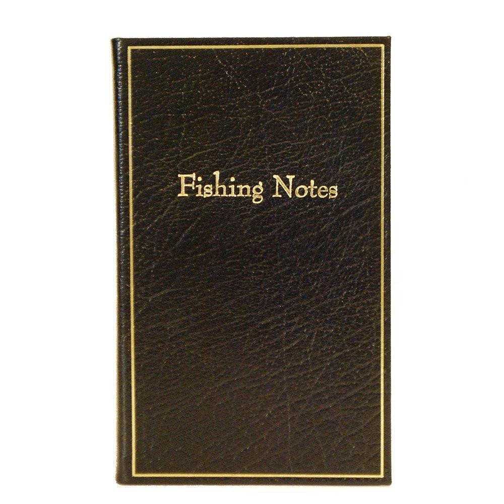 Leather Notebook, 7x4, "Fishing Notes" | Buffalo Calf | Charing Cross-Titled Notebooks-Sterling-and-Burke