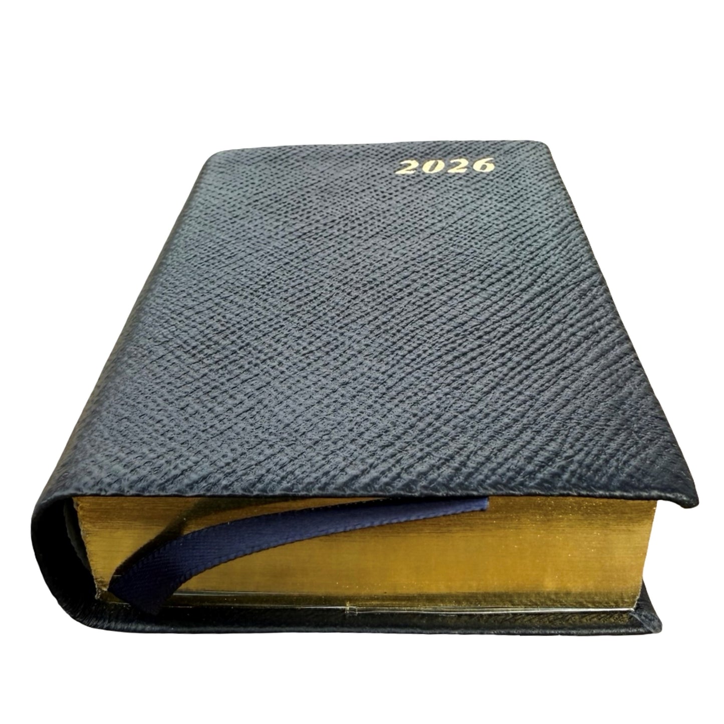 2026  D142L | Crossgrain Leather Calendar Book | One Day Per Page | 4" x 2.5" | Year 2026