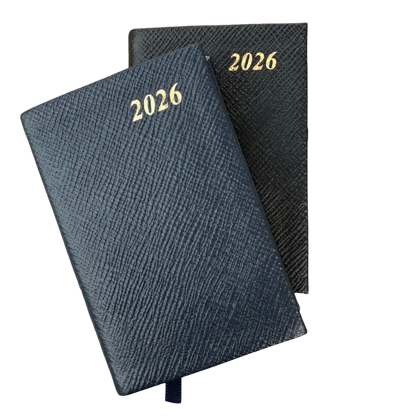 2026  D142L | Crossgrain Leather Calendar Book | One Day Per Page | 4" x 2.5" | Year 2026