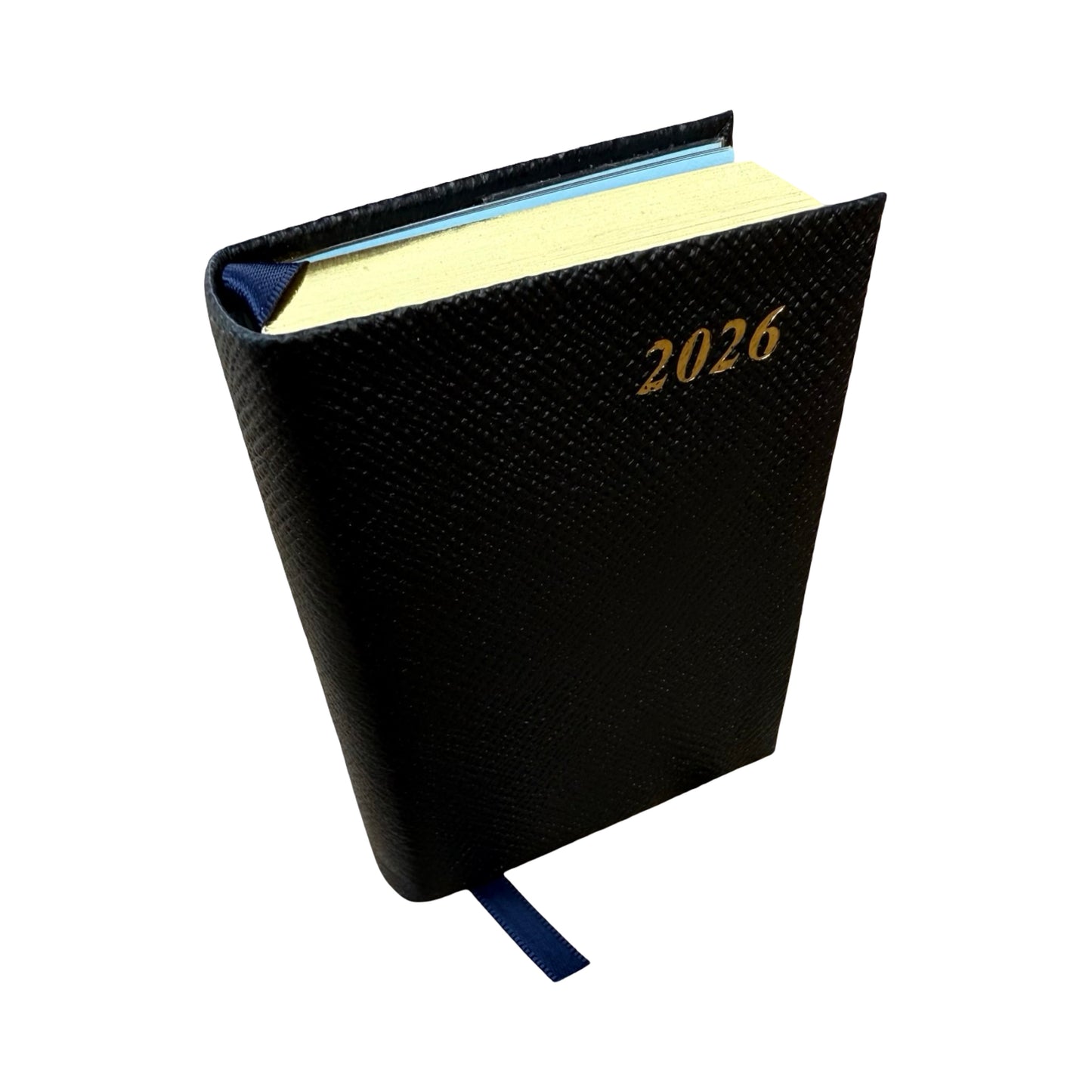 2026  D142L | Crossgrain Leather Calendar Book | One Day Per Page | 4" x 2.5" | Year 2026