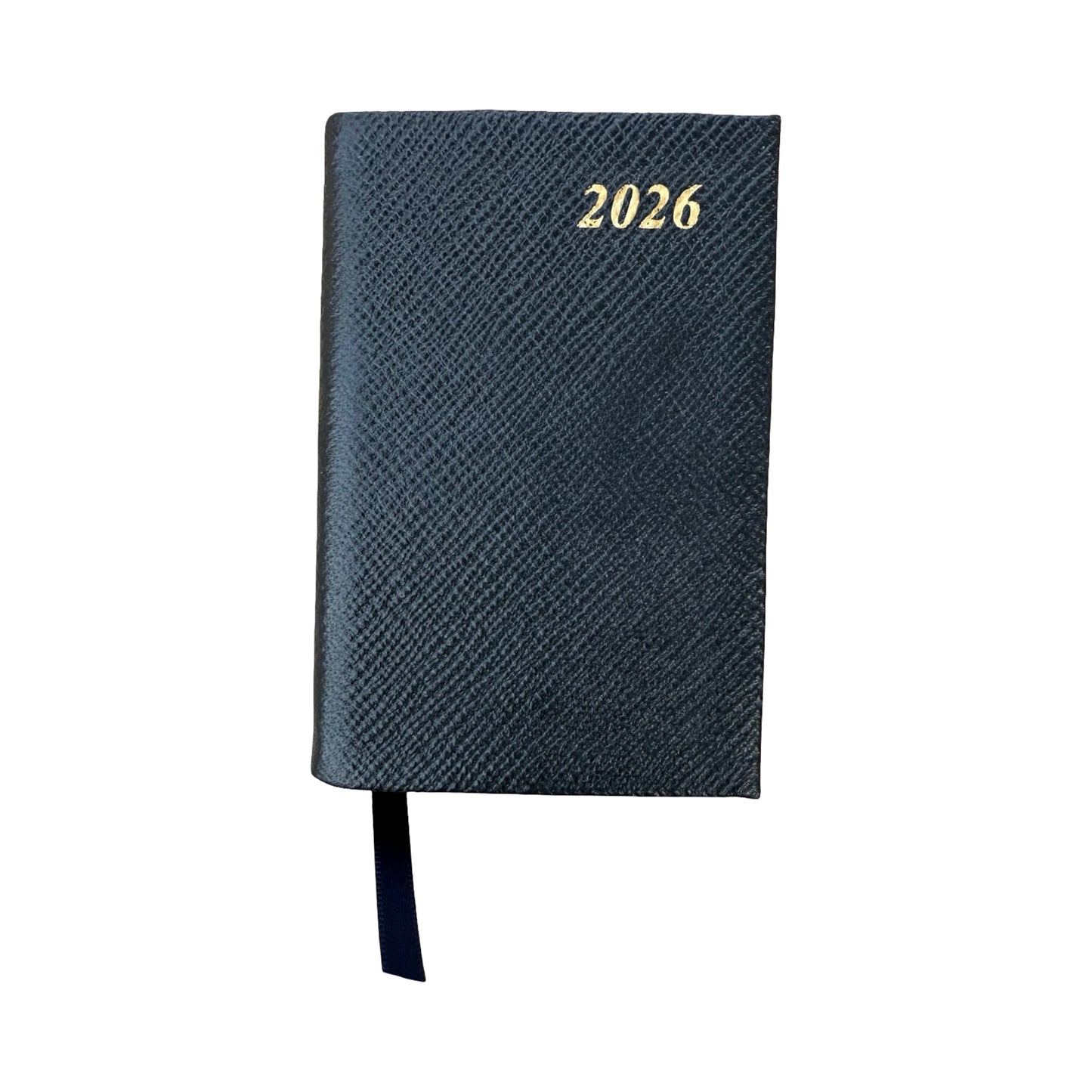 2026  D142L | Crossgrain Leather Calendar Book | One Day Per Page | 4" x 2.5" | Year 2026