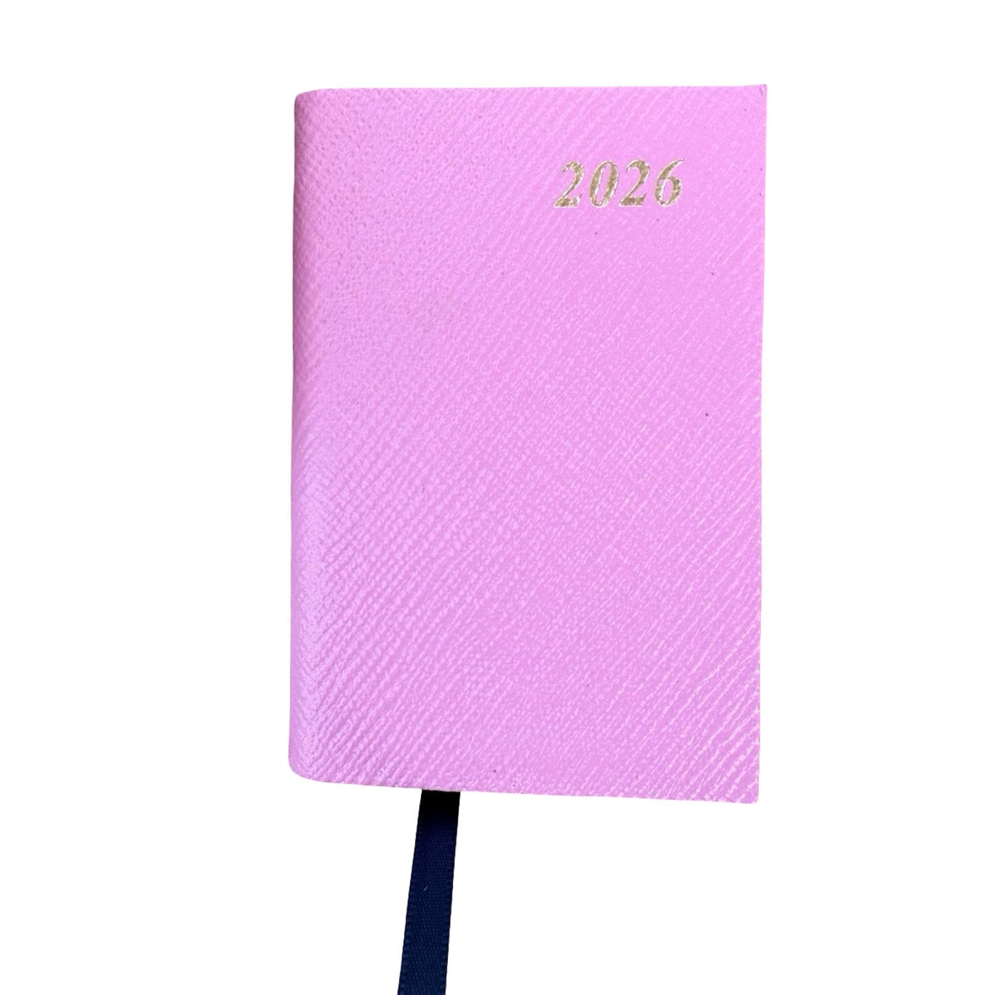 2026  D142L | Crossgrain Leather Calendar Book | One Day Per Page | 4" x 2.5" | Year 2026