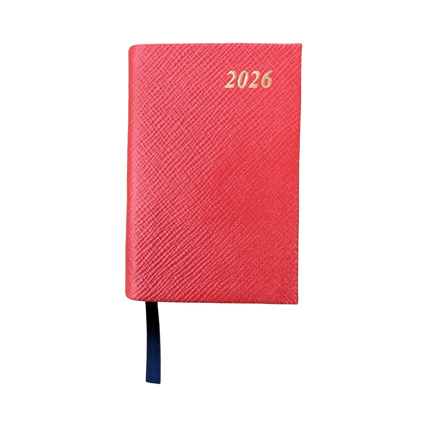 2026  D142L | Crossgrain Leather Calendar Book | One Day Per Page | 4" x 2.5" | Year 2026