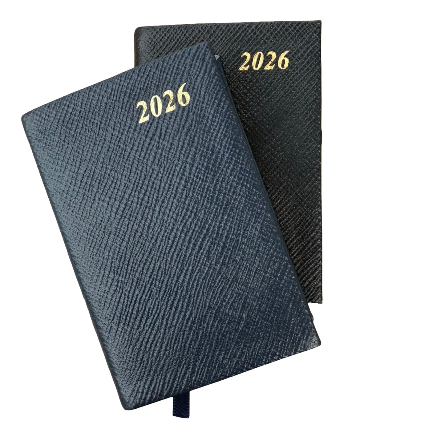 2026  D142L | Crossgrain Leather Calendar Book | One Day Per Page | 4" x 2.5" | Year 2026