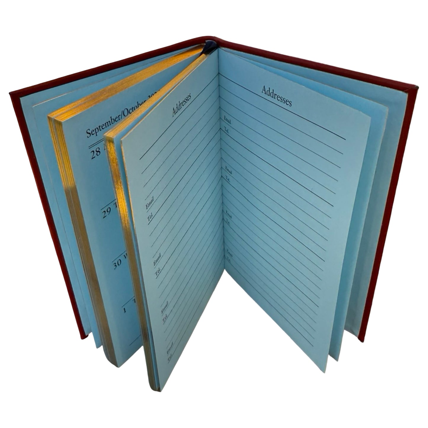 2026  D753C | Finest Calf Leather Pocket Agenda Book | One Week Per Opening | 5" x 3" | Year 2026