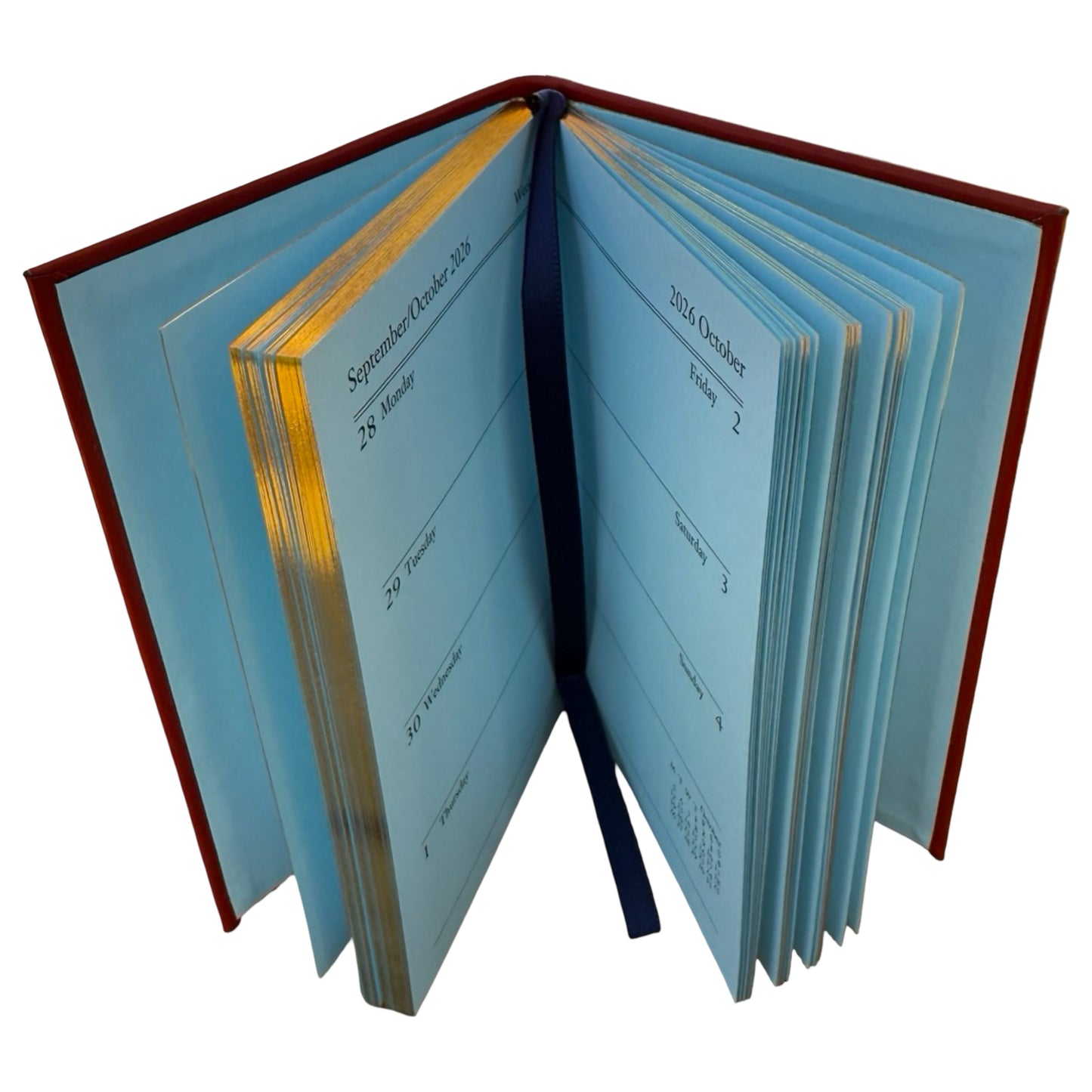2026  D753C | Finest Calf Leather Pocket Agenda Book | One Week Per Opening | 5" x 3" | Year 2026