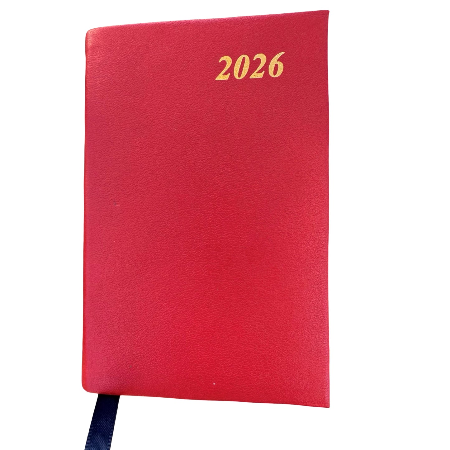 2026  D742C | Calf Leather Pocket Agenda Book | One Week Per Opening | 4" by 2.5" | Year 2026