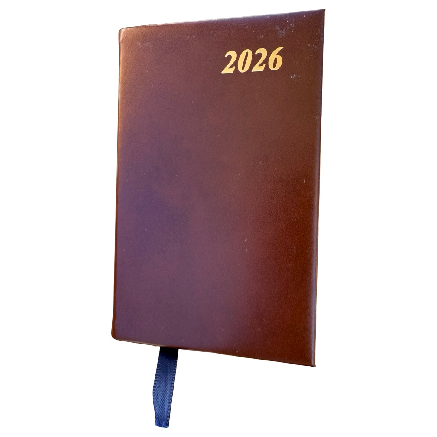 2026  D742C | Calf Leather Pocket Agenda Book | One Week Per Opening | 4" by 2.5" | Year 2026