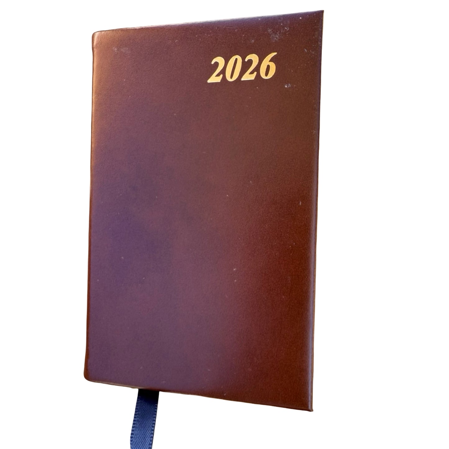 2026  D742C | Calf Leather Pocket Agenda Book | One Week Per Opening | 4" by 2.5" | Year 2026