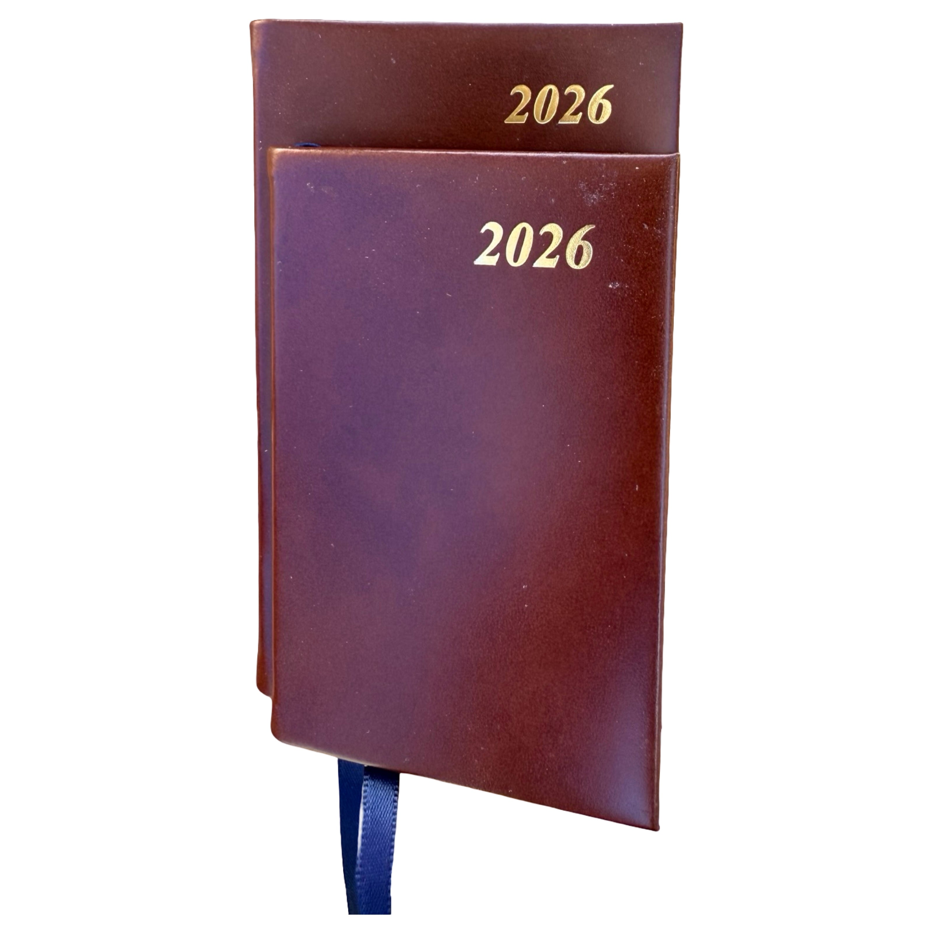 Charing Cross | 2025 4x2 Calf Leather Pocket Calendar Diary