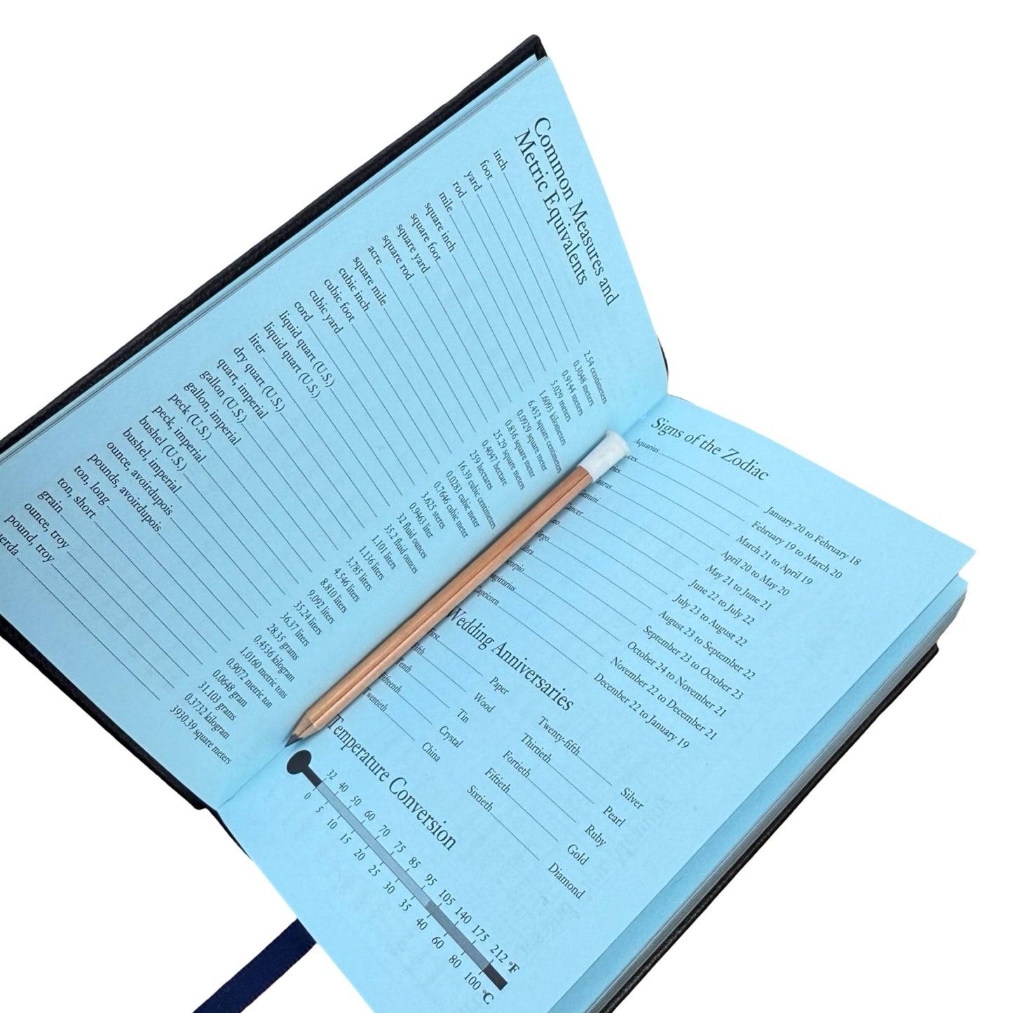 2026  D742LJ | Crossgrain Leather Calendar Book | One Week Per Opening | Pencil in Spine | 4" x 2.5" | Year 2026