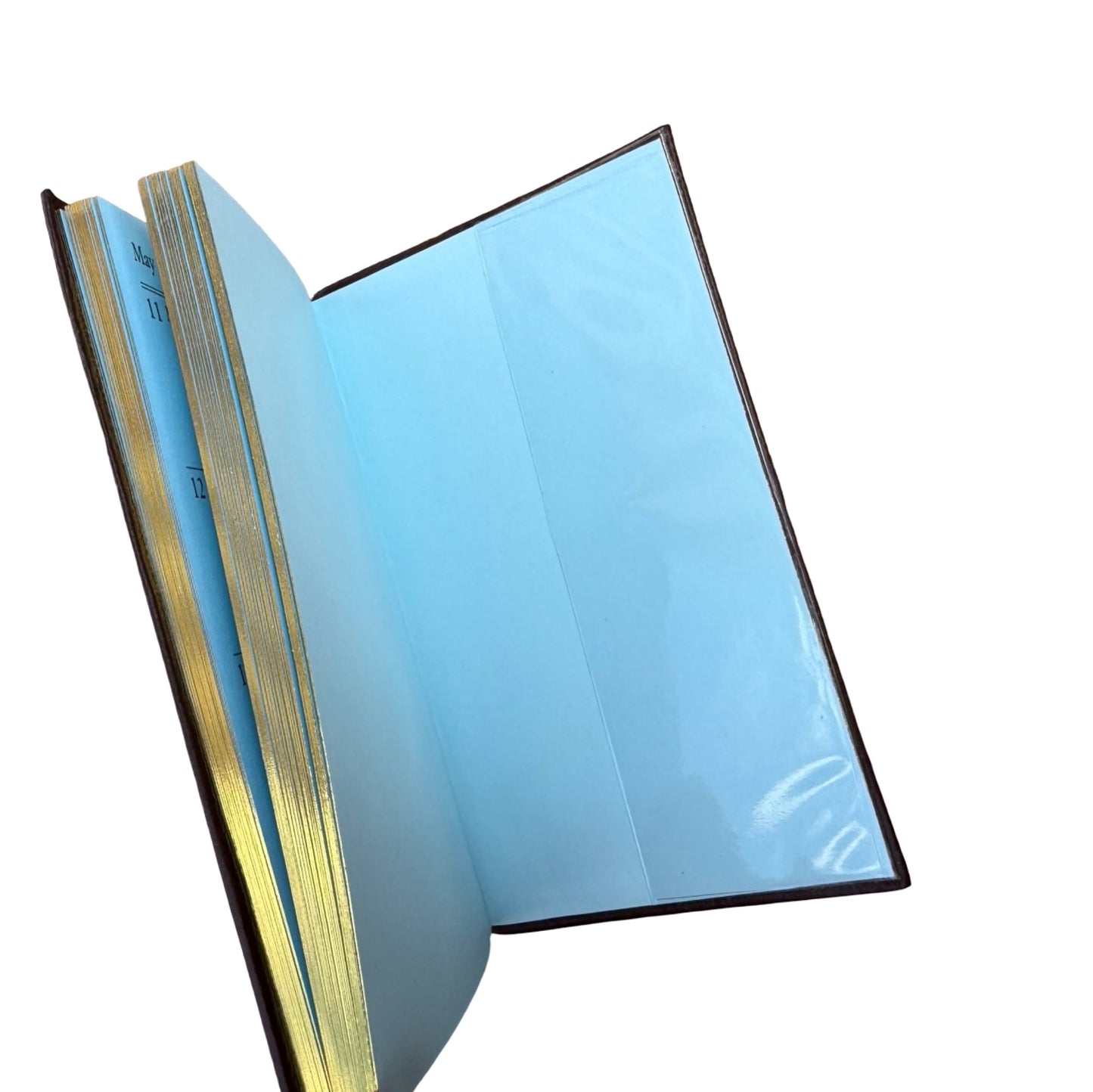 2026  D742LJ | Crossgrain Leather Calendar Book | One Week Per Opening | Pencil in Spine | 4" x 2.5" | Year 2026