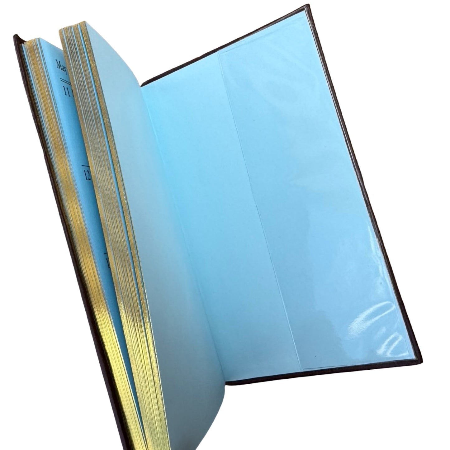 2026  D742LJ | Crossgrain Leather Calendar Book | One Week Per Opening | Pencil in Spine | 4" x 2.5" | Year 2026