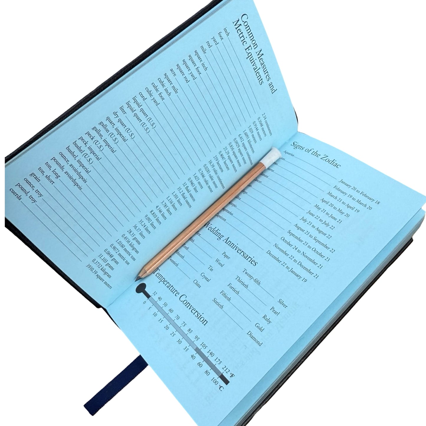 2026  D742LJ | Crossgrain Leather Calendar Book | One Week Per Opening | Pencil in Spine | 4" x 2.5" | Year 2026