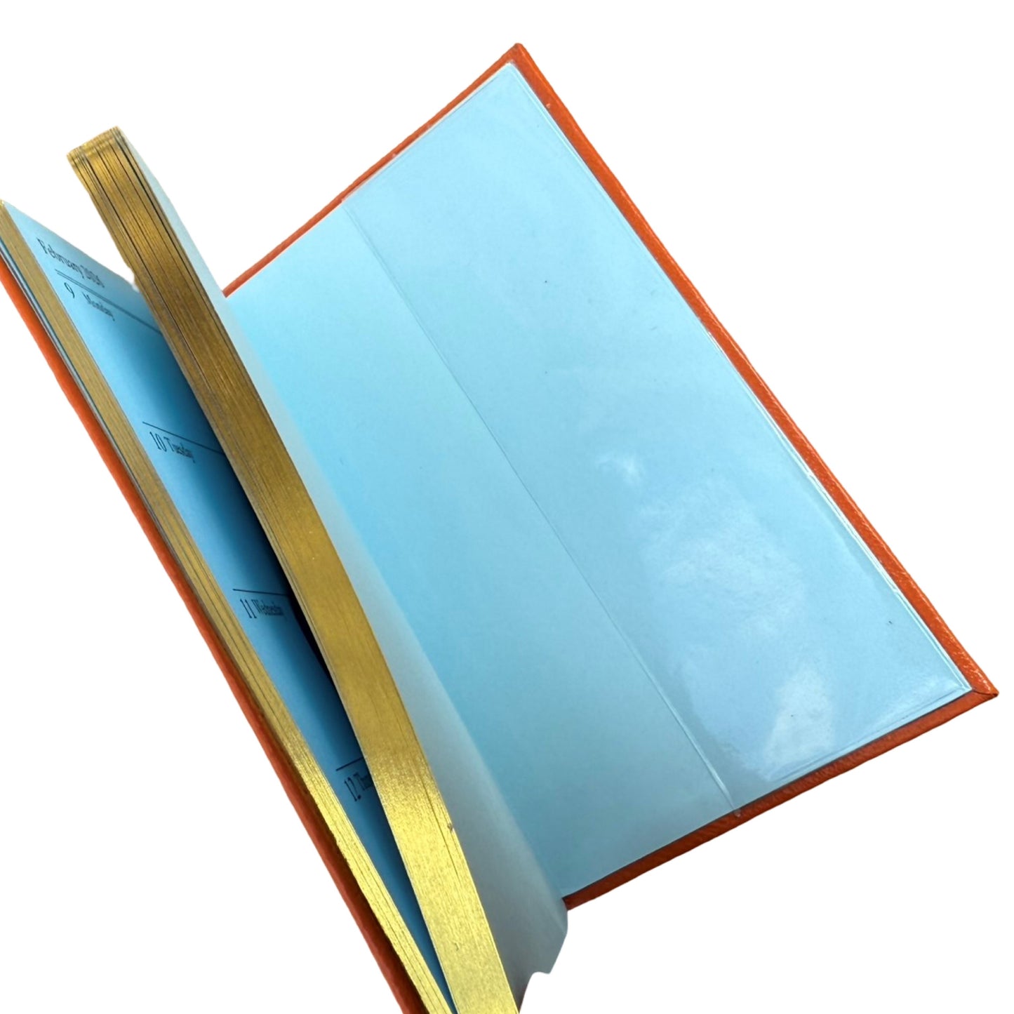 2026  D742LJ | Crossgrain Leather Calendar Book | One Week Per Opening | Pencil in Spine | 4" x 2.5" | Year 2026