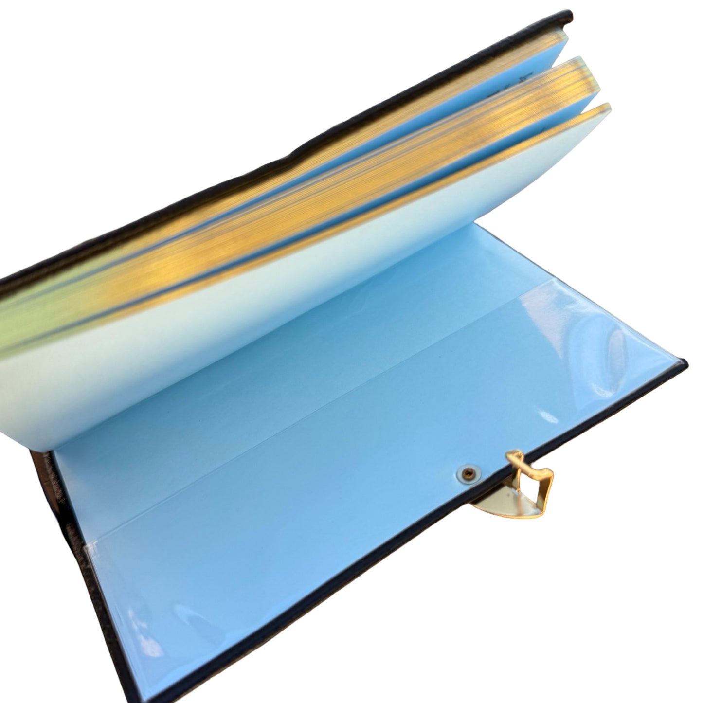 2026  D753LJC | Crossgrain Leather Calendar Book | One Week Per Opening | Pencil w/ Gold Clasp | 5" x 3" |  Year 2026