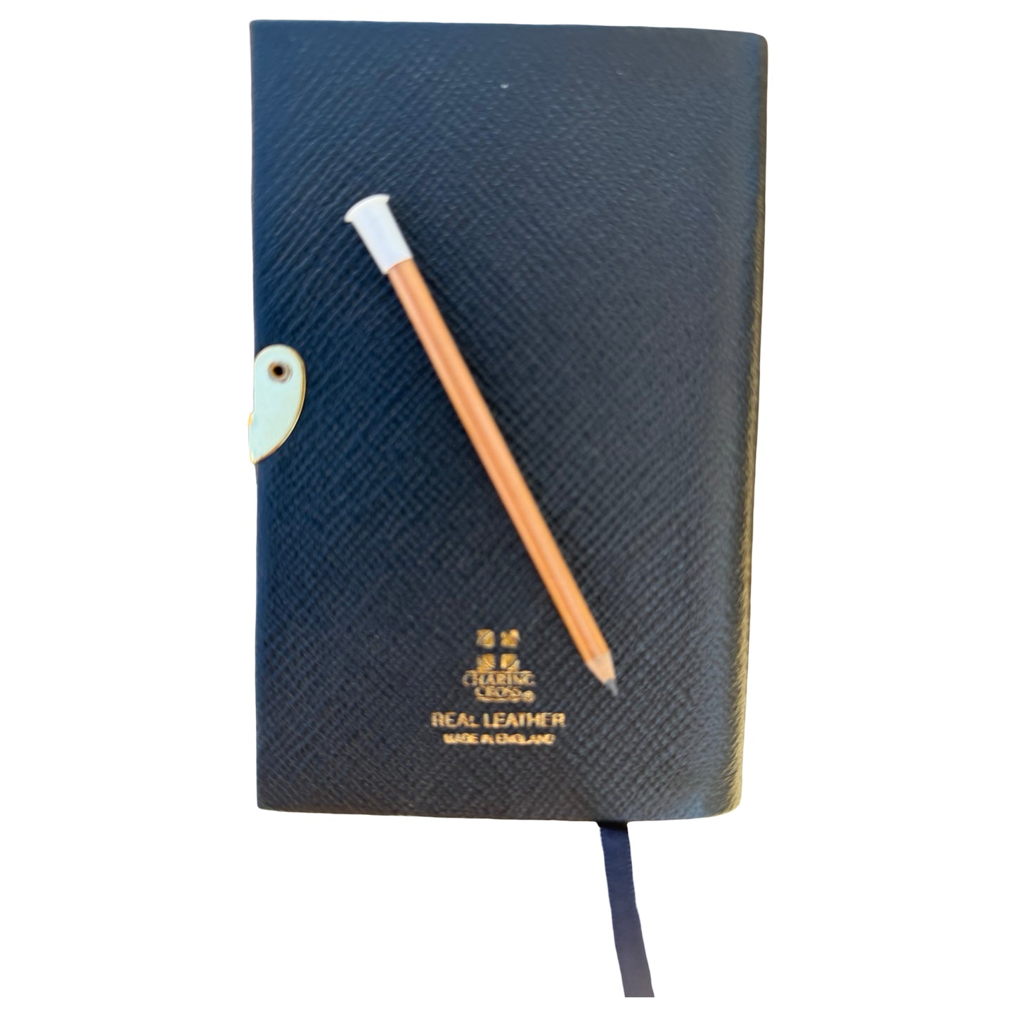 2026  D753LJC | Crossgrain Leather Calendar Book | One Week Per Opening | Pencil w/ Gold Clasp | 5" x 3" |  Year 2026