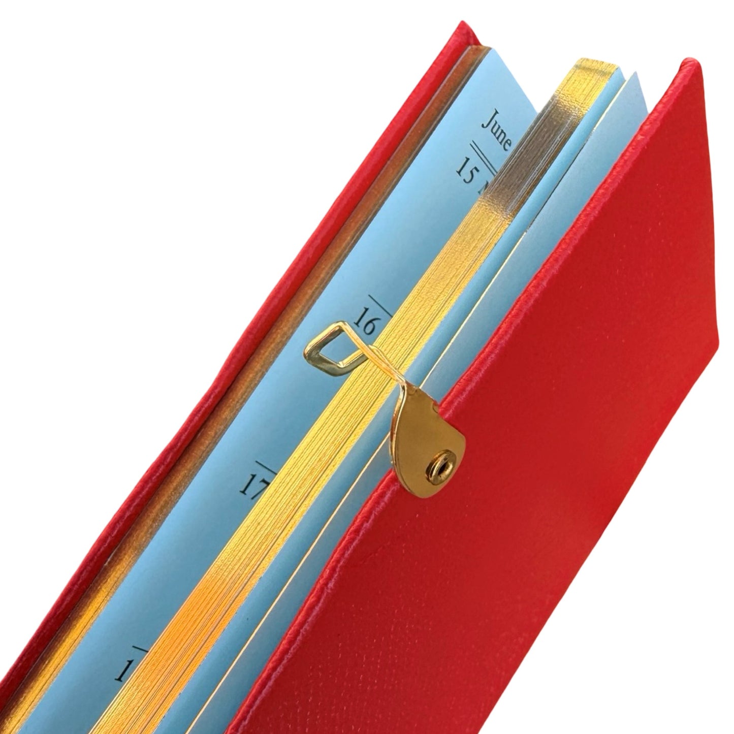 2026  D753LJC | Crossgrain Leather Calendar Book | One Week Per Opening | Pencil w/ Gold Clasp | 5" x 3" |  Year 2026