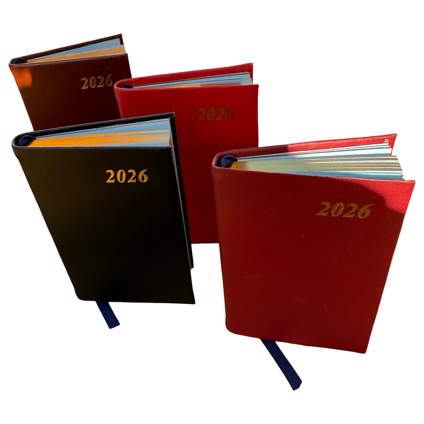 2026  D753C | Finest Calf Leather Pocket Agenda Book | One Week Per Opening | 5" x 3" | Year 2026