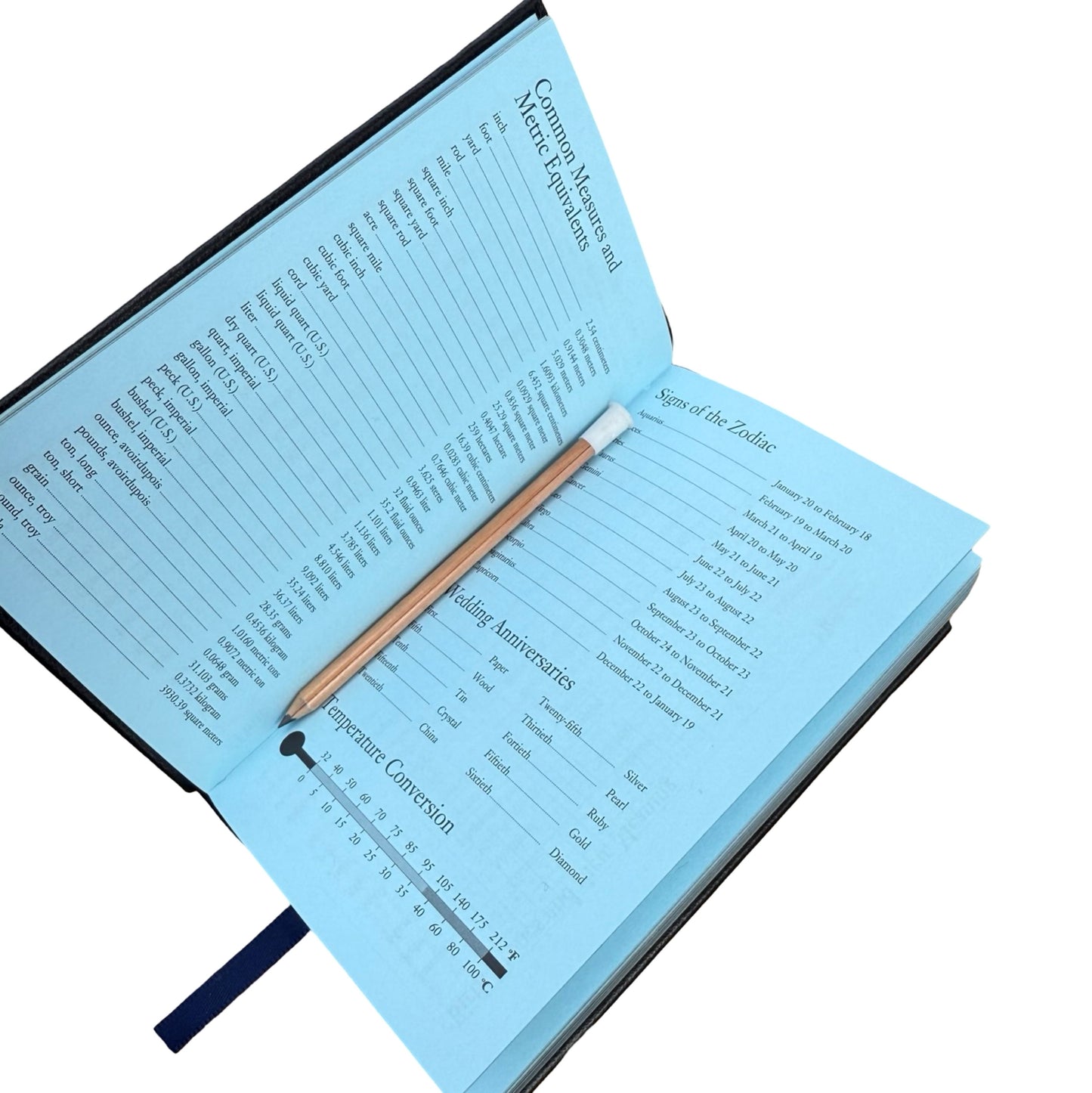 2026  D753LJ | Crossgrain Leather Calendar Book | One Week Per Opening | Pencil in Spine |  5" x 3" | Year 2026