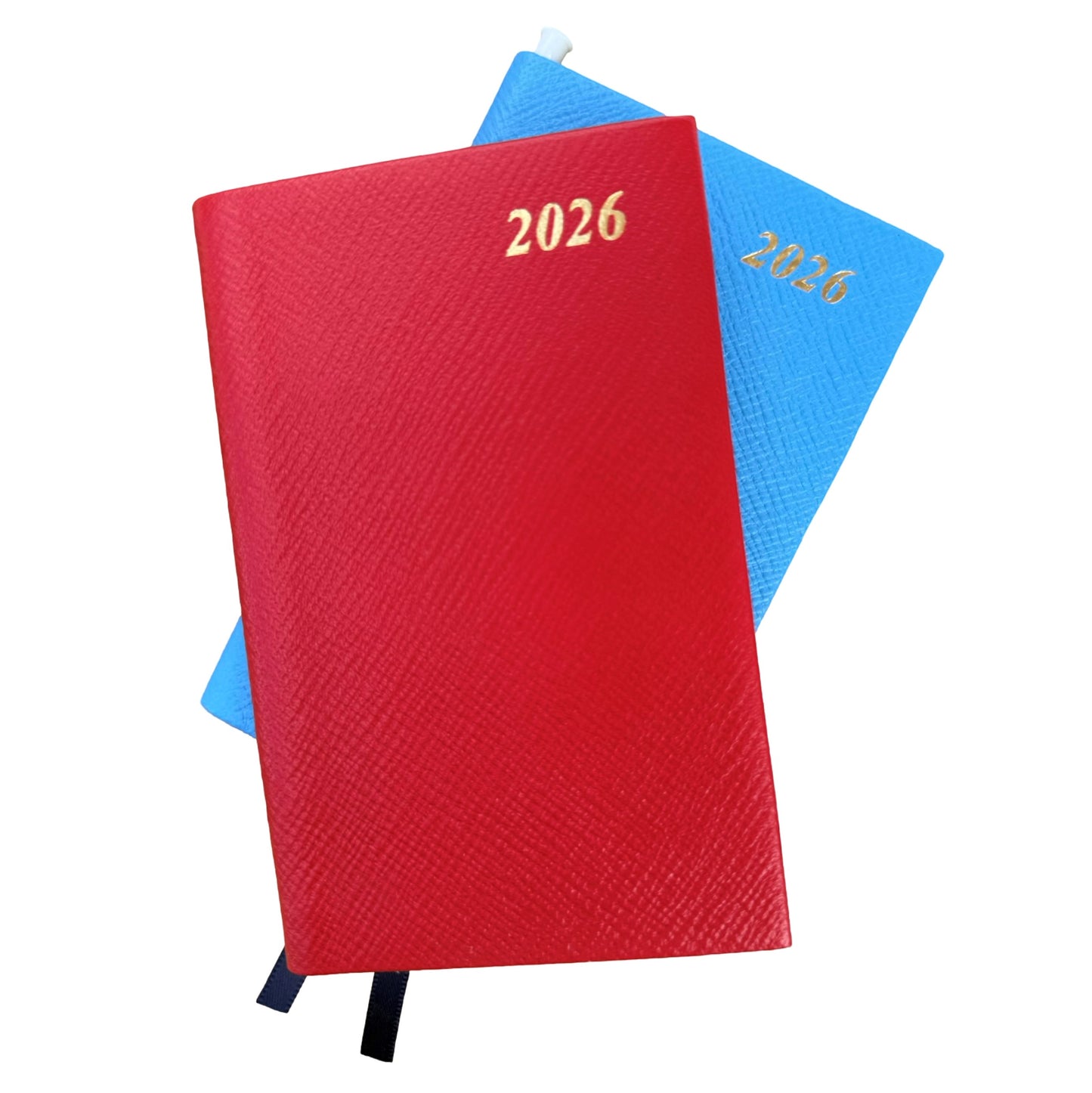 2026  D742LJ | Crossgrain Leather Calendar Book | One Week Per Opening | Pencil in Spine | 4" x 2.5" | Year 2026