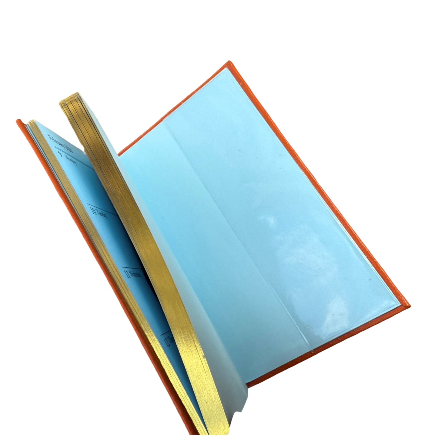 2026  D753LJ | Crossgrain Leather Calendar Book | One Week Per Opening | Pencil in Spine |  5" x 3" | Year 2026