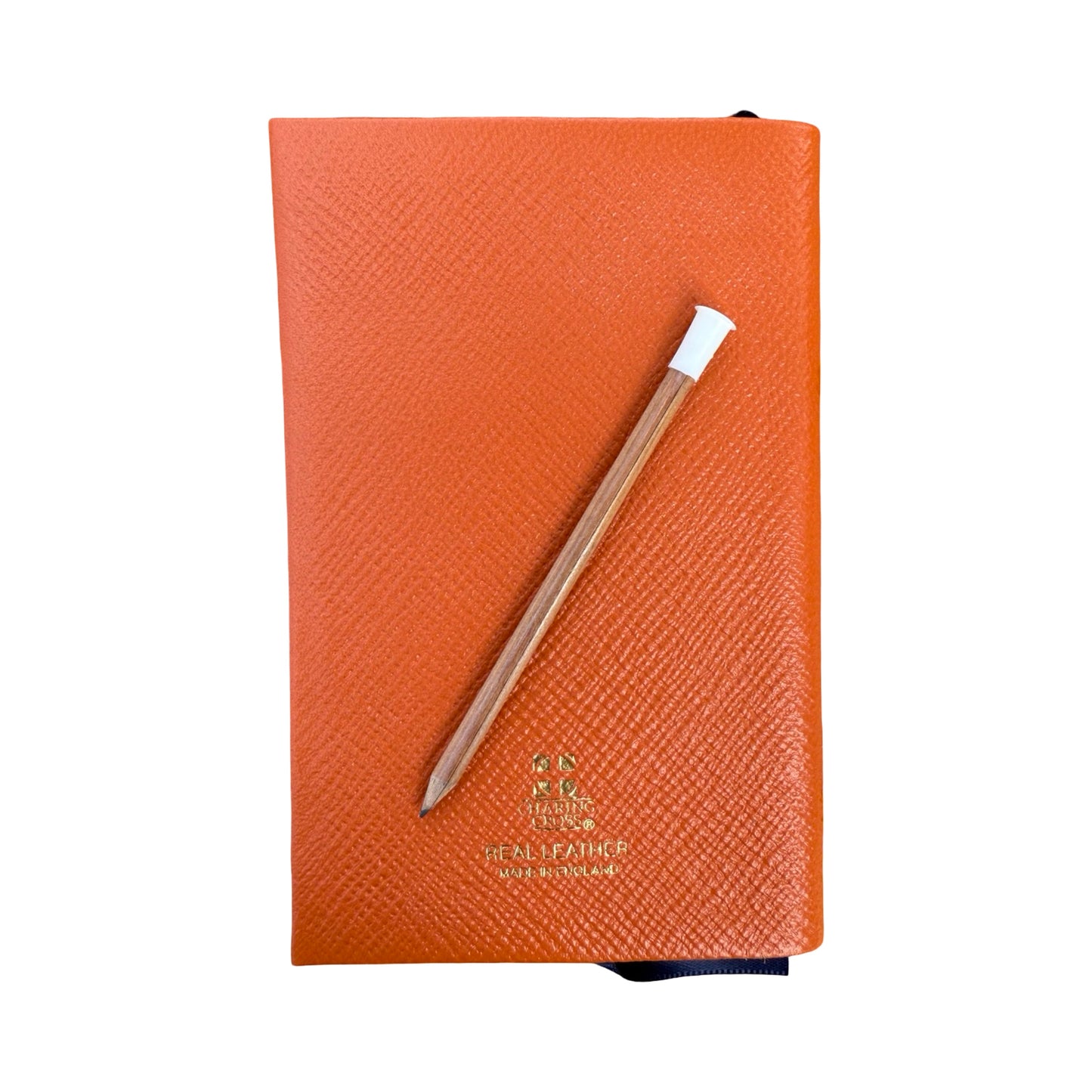 2026  D742LJ | Crossgrain Leather Calendar Book | One Week Per Opening | Pencil in Spine | 4" x 2.5" | Year 2026