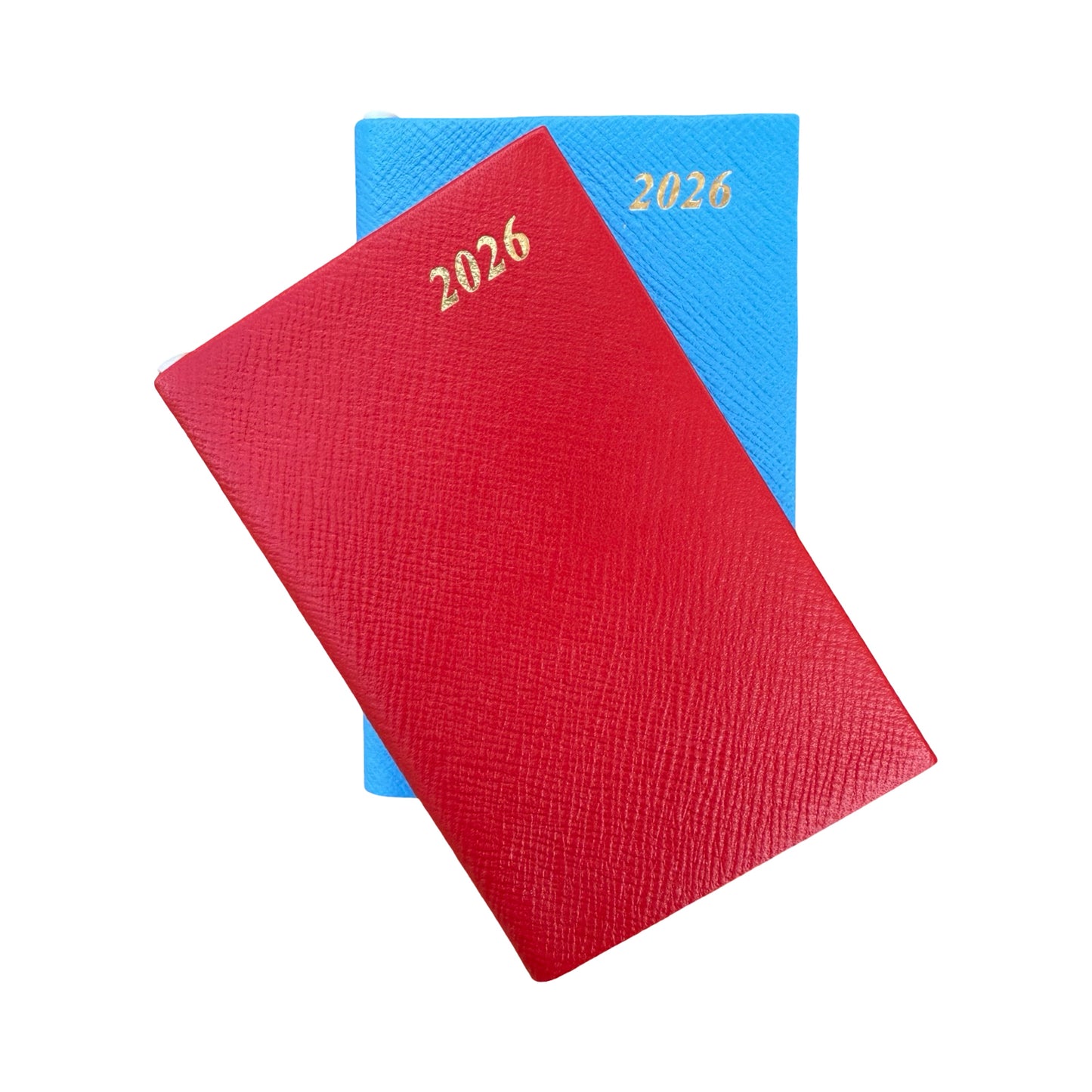 2026  D742L | Crossgrain Leather Calendar Book | One Week Per Opening | 4" x 2.5" | Year 2026