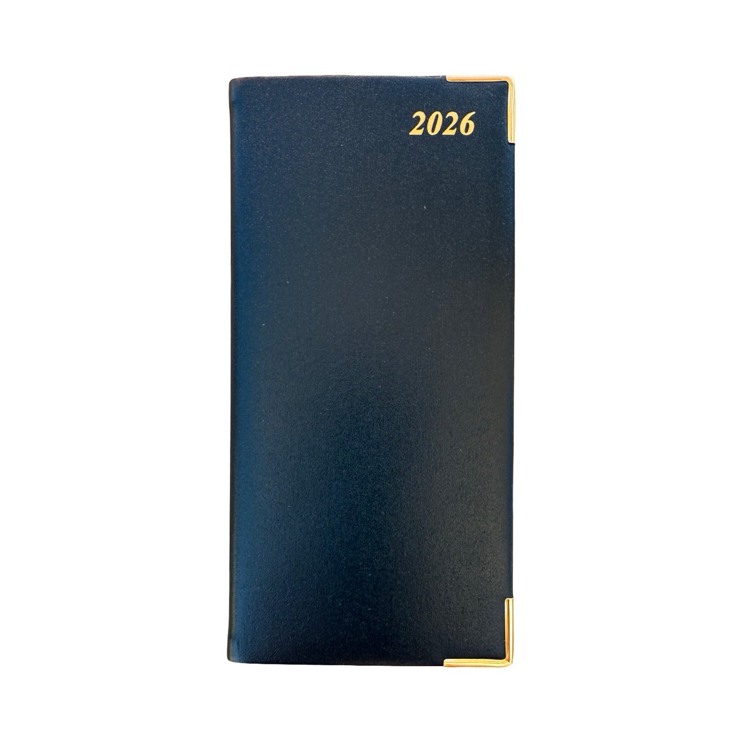 2026  D763VBL | Bonded Leather Pocket Planner | One Week Per Opening | 6" x 3" | Year 2026