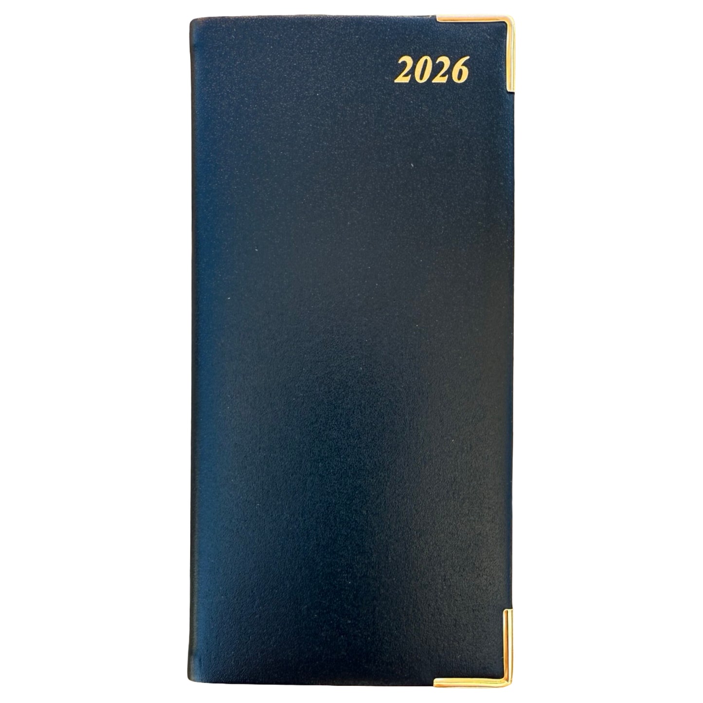 2026  D763VCA | Calf Leather Pocket Agenda Book | One Week Per Opening | 6" x 3" | Year 2026