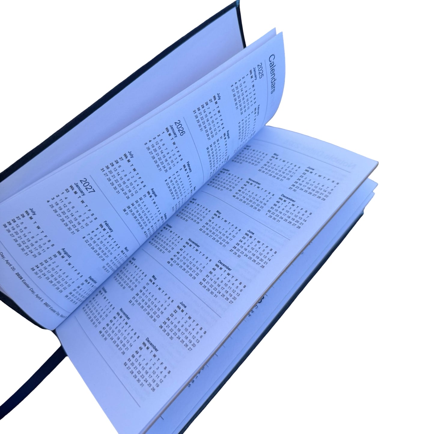 2026 D763VL | New Crossgrain Leather Pocket Agenda Book | One Week Per Opening | 6 x 3"