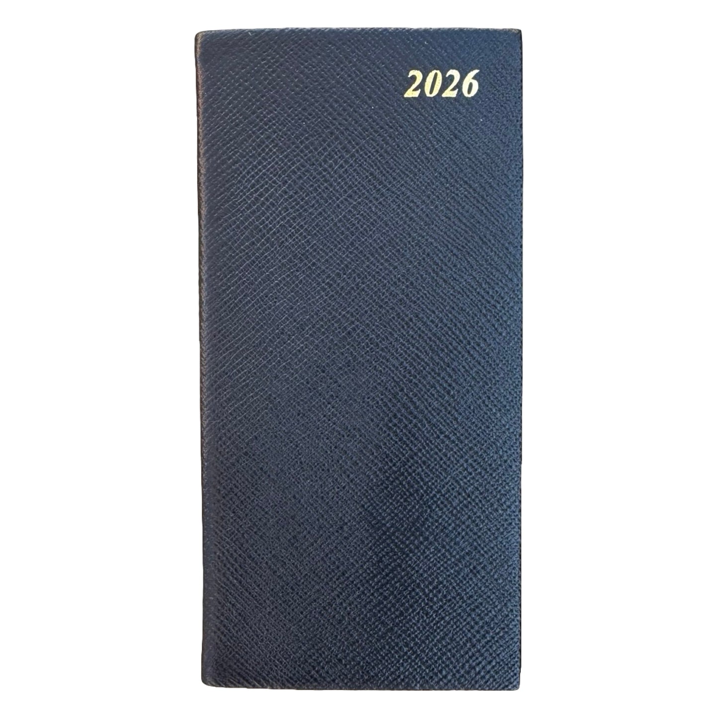 2026 D763VL | New Crossgrain Leather Pocket Agenda Book | One Week Per Opening | 6 x 3"