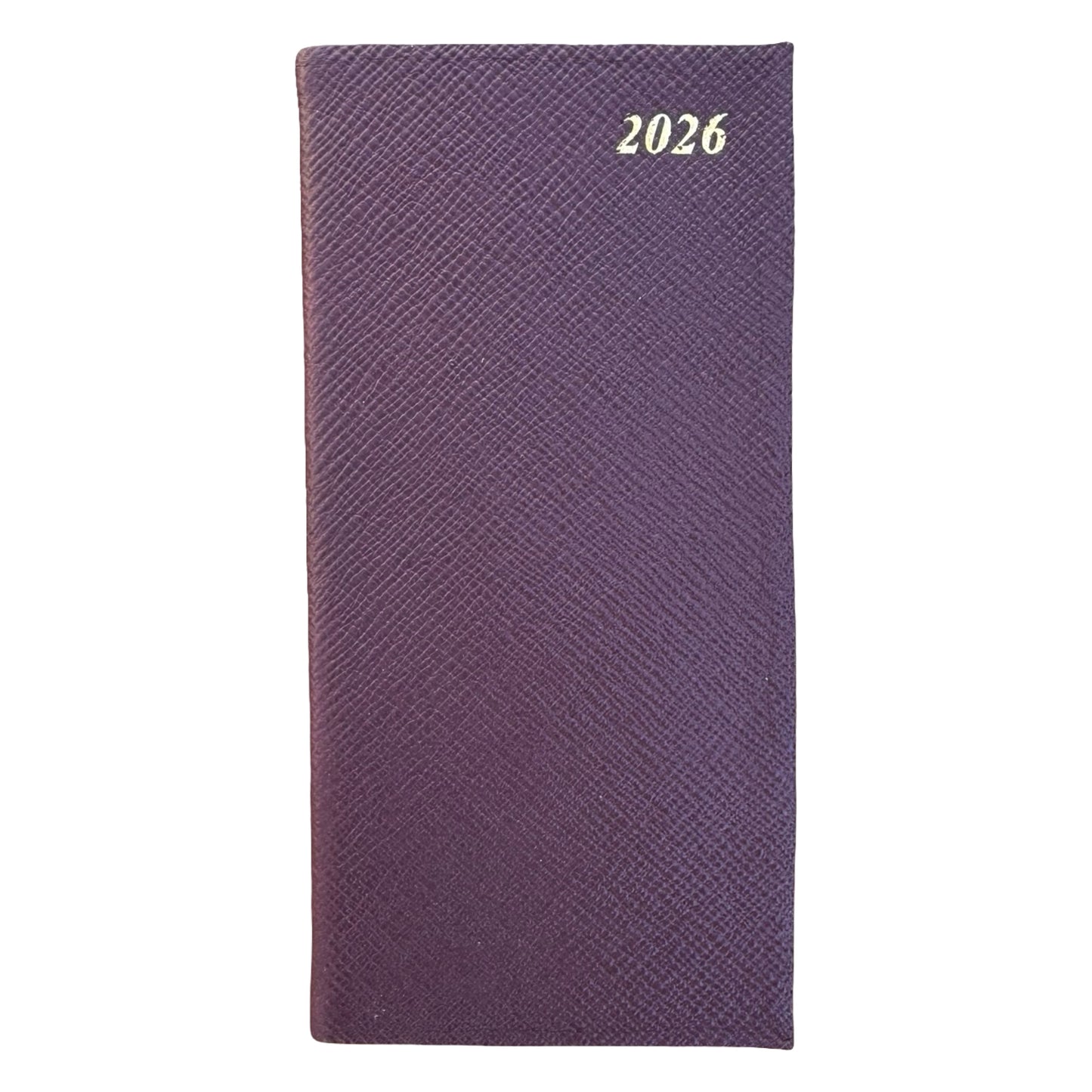 2026 D763VL | New Crossgrain Leather Pocket Agenda Book | One Week Per Opening | 6 x 3"