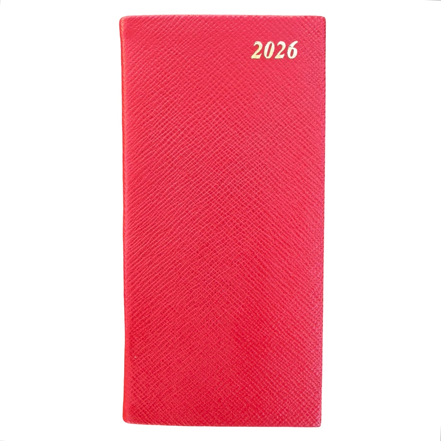 2026 D763VL | New Crossgrain Leather Pocket Agenda Book | One Week Per Opening | 6 x 3"