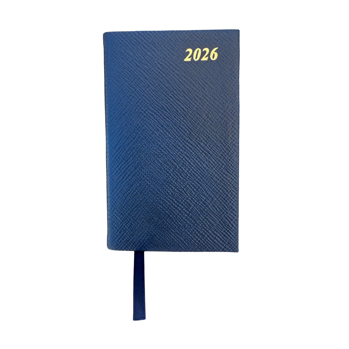 2026  D732L | Crossgrain Leather Tiny Calendar Book | 3" x 2" | Year 2026