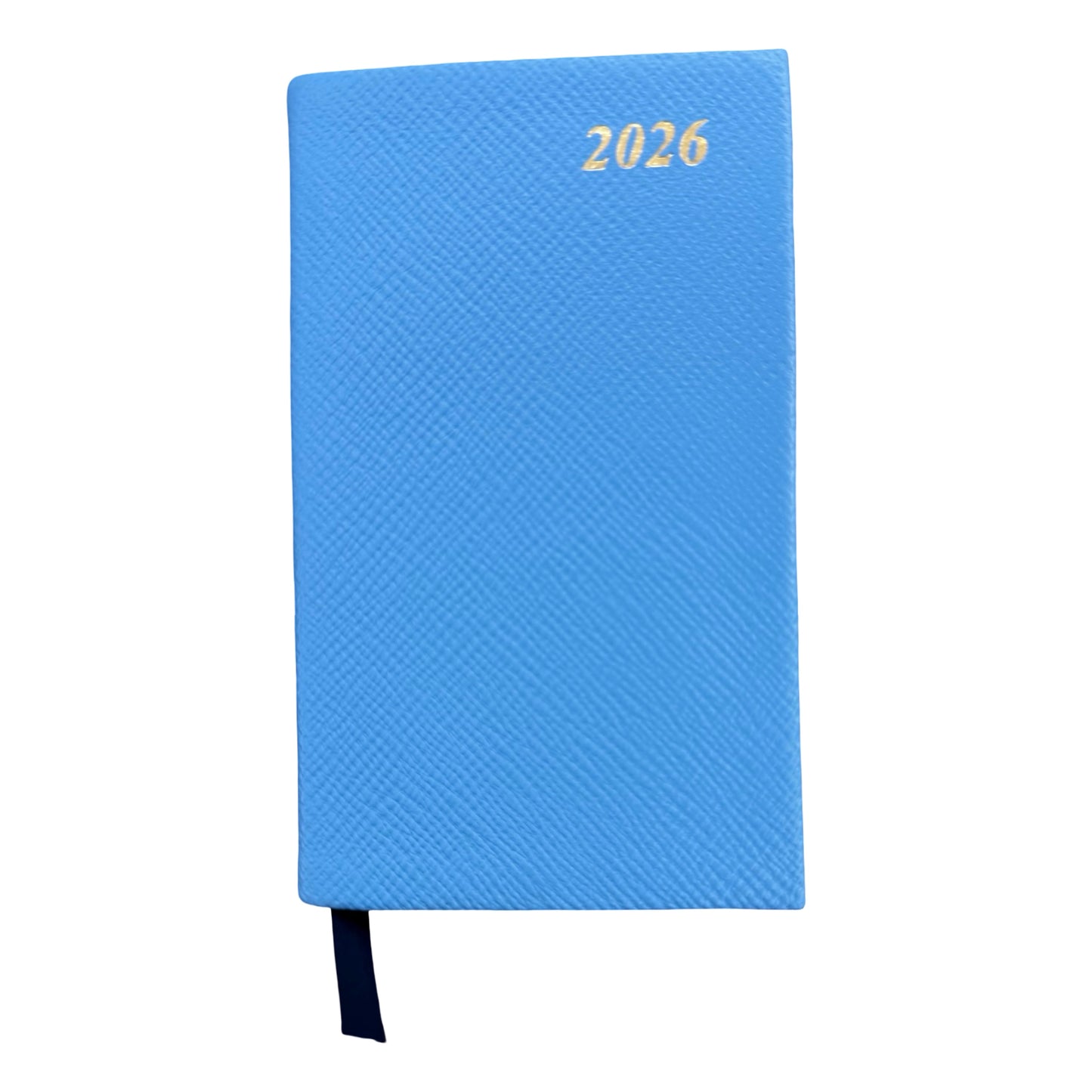 2026  D742L | Crossgrain Leather Calendar Book | One Week Per Opening | 4" x 2.5" | Year 2026